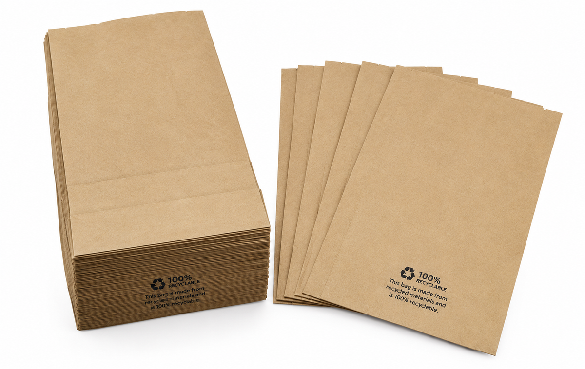 4# 100% Recycled Paper Exit Bag - 500 Ct