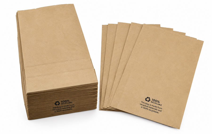 4# 100% Recycled Paper Exit Bag - 500 Ct