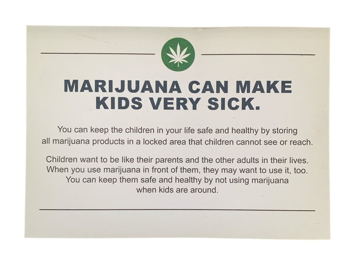 Warning Cards - 5000 Ct