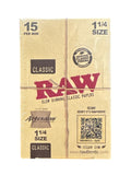 Raw 1-1/4" Classic "Artesano"  Rolling Papers - 15 Ct