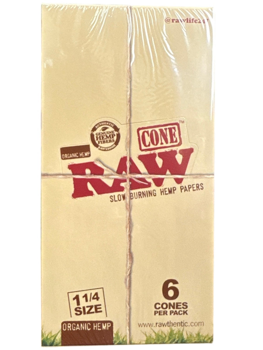 RAW 1-1/4" Cone - Organic - 32 Ct