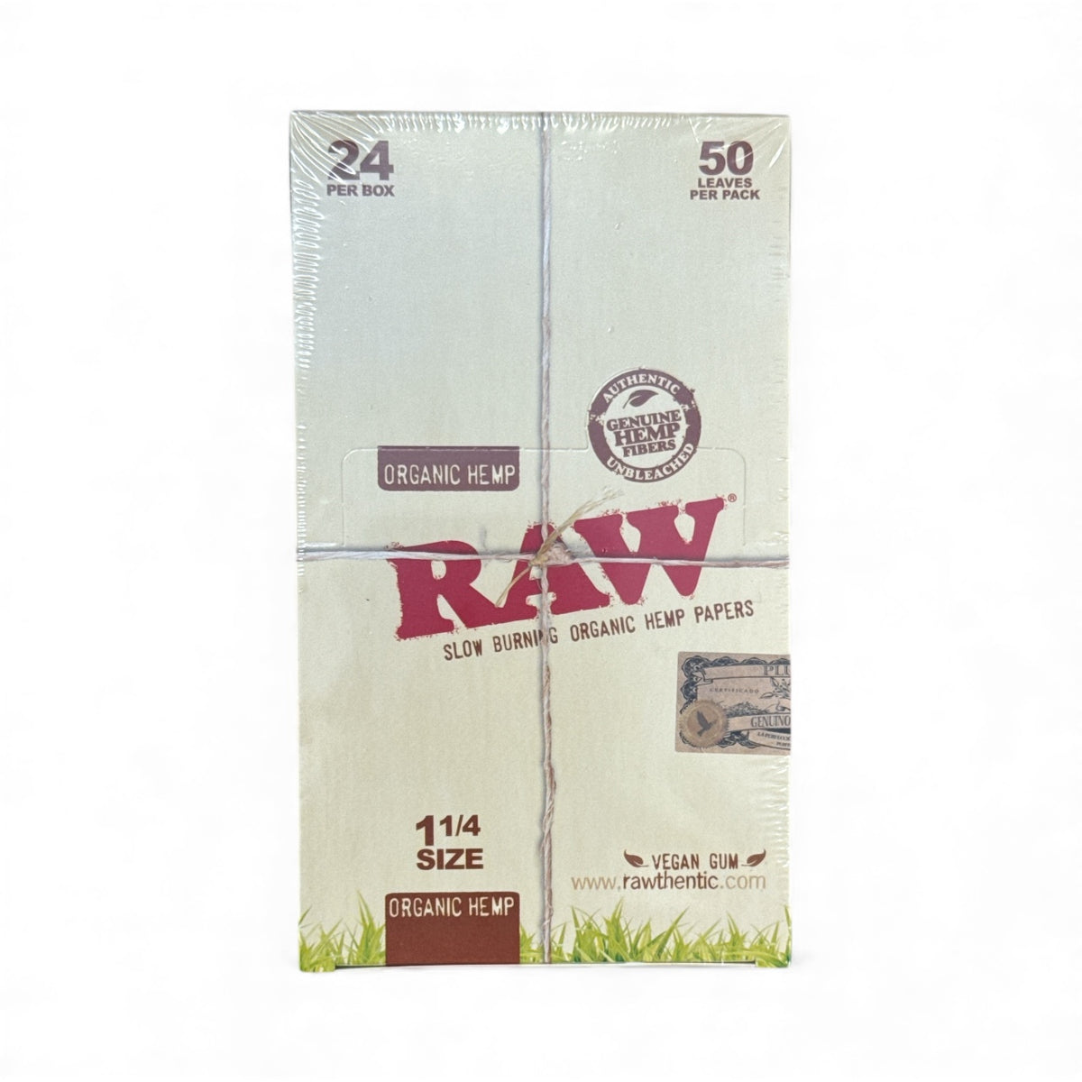 RAW 1-1/4" Organic Rolling Paper - 24 Ct