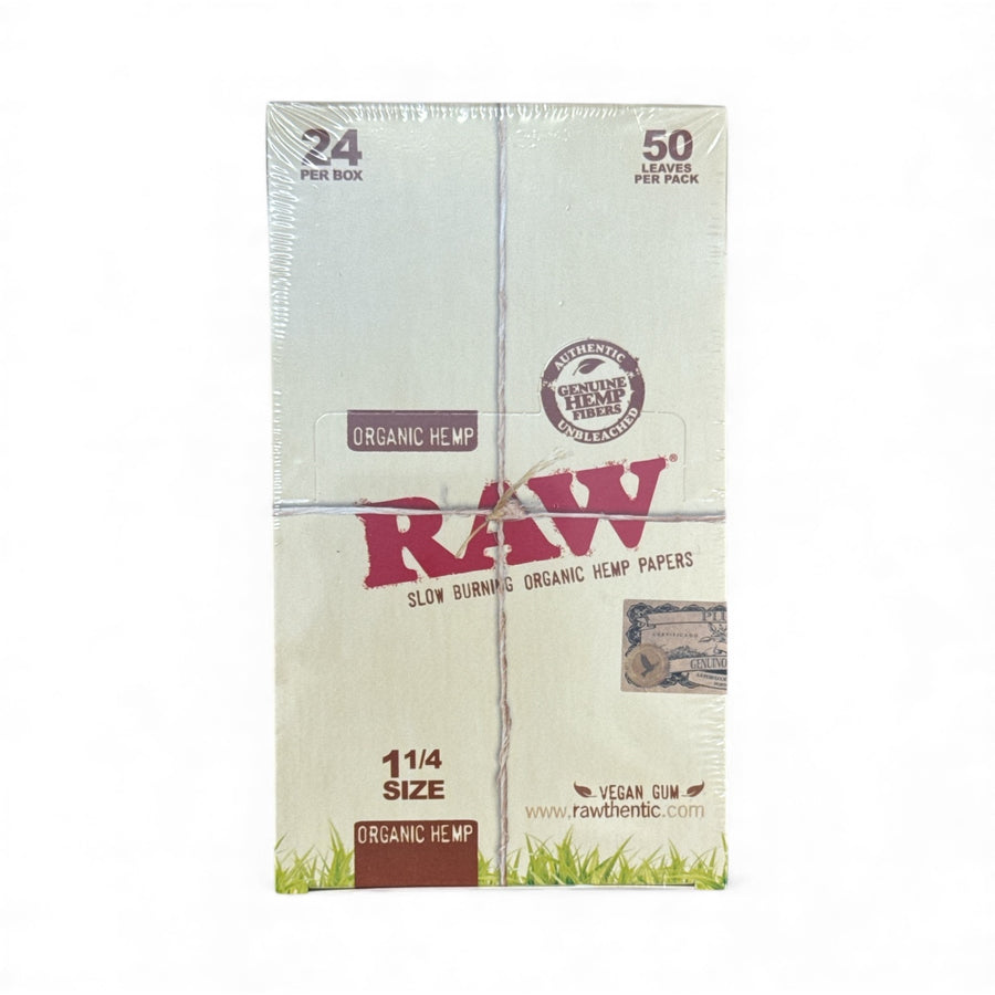 RAW 1-1/4" Organic Rolling Paper - 24 Ct