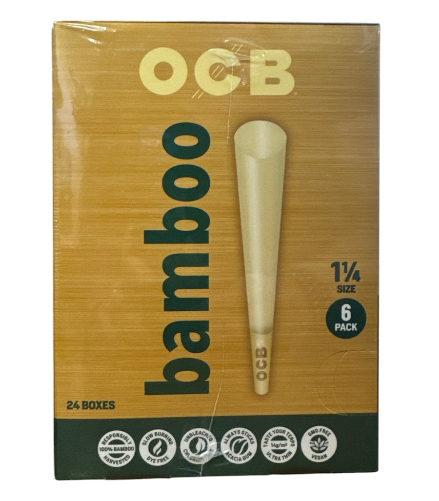 OCB 1-1/4" Cone - Bamboo - 24 Ct