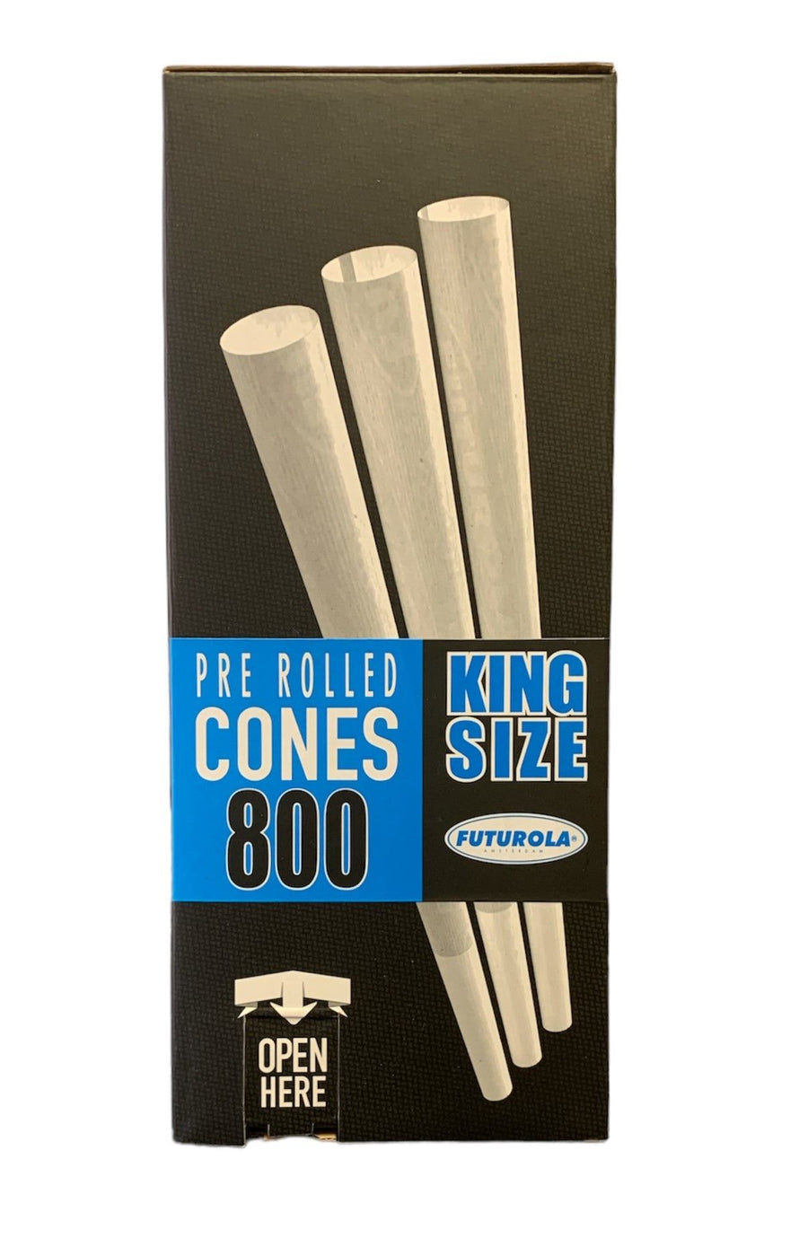 Futurola King Size Cone - White - 800 Ct