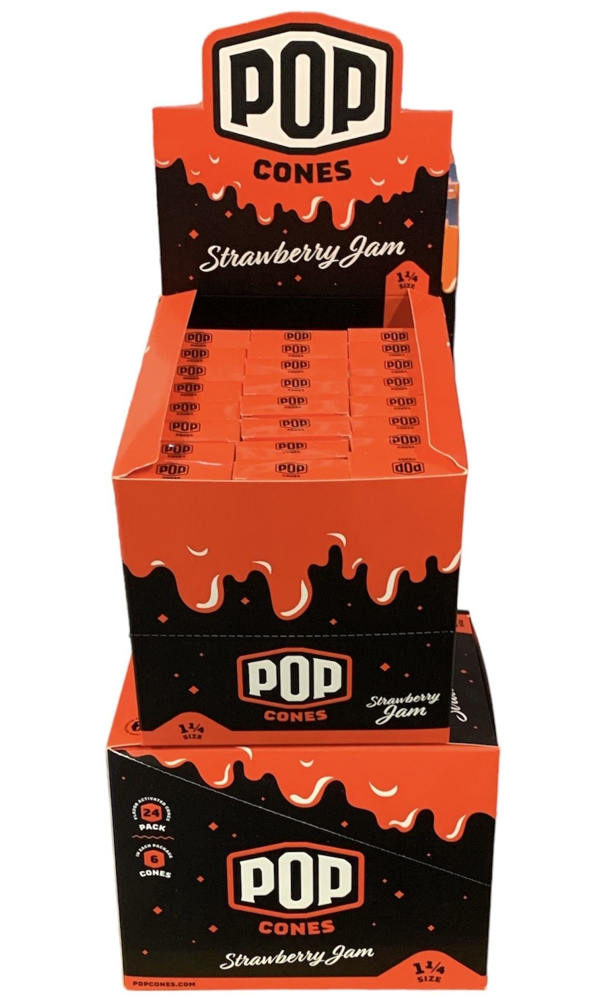 POP 1-1/4" Flavored Cone - 24 Ct