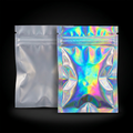 1 Gram Resealable Mylar Bag - 1000 Ct - Holographic/Clear