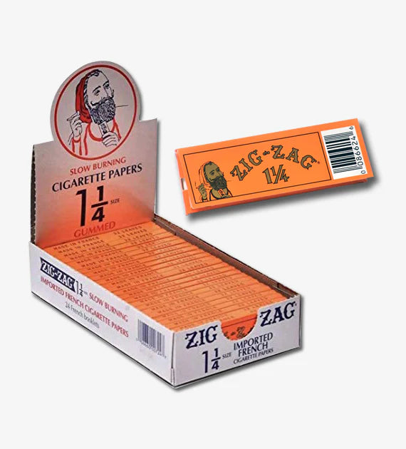 Zig Zag 1-1/4" Orange Rolling Paper - 24 Ct