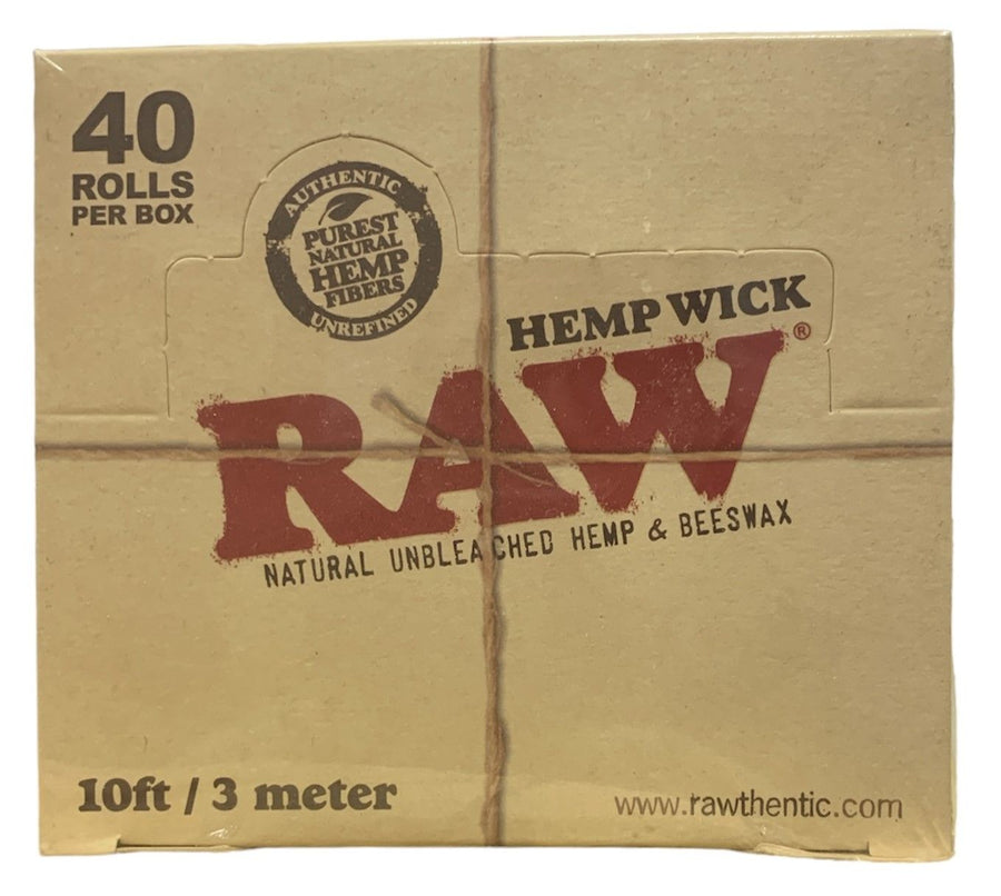 RAW Retail Hemp Wick - 40 Ct
