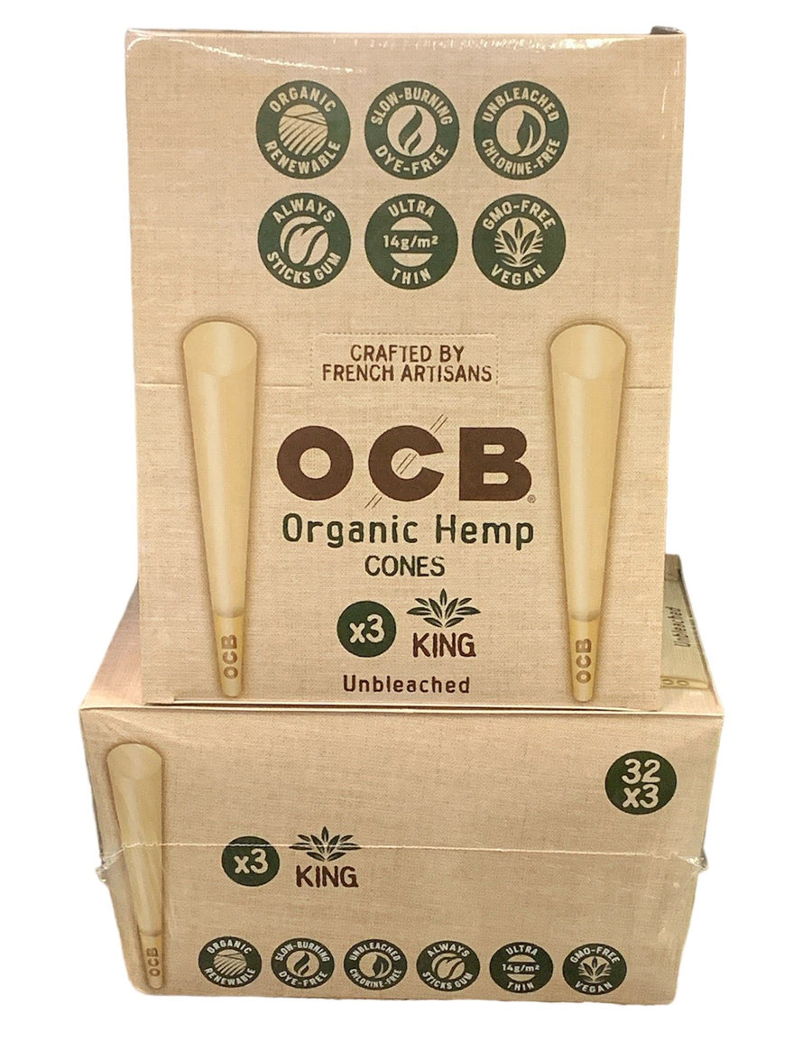 OCB King Size Cone - Organic Hemp - 32 Ct