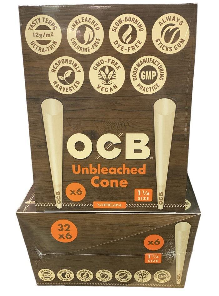OCB 1-1/4" Cone - Virgin - 32 Ct