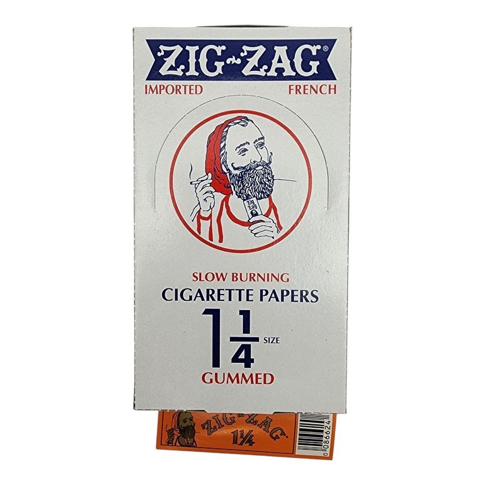 Zig Zag 1-1/4" Orange Rolling Paper - 24 Ct