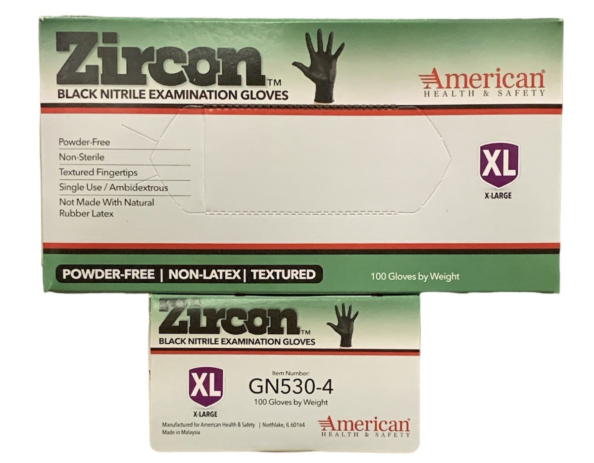 4 Mil Black Nitrile Glove - Case of 10 Boxes